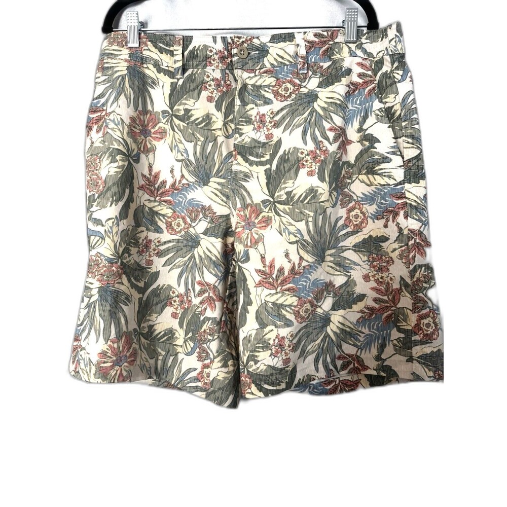 Goodfellow & Co Men's Floral Bermuda Shorts Recycled Polyester Tropical Colors